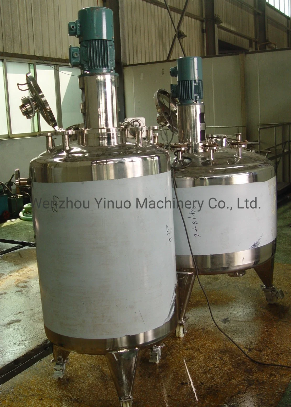 Réservoir de préparation de solution émulsifiante haute cisaille en acier inoxydable SS304 avec Agitateur