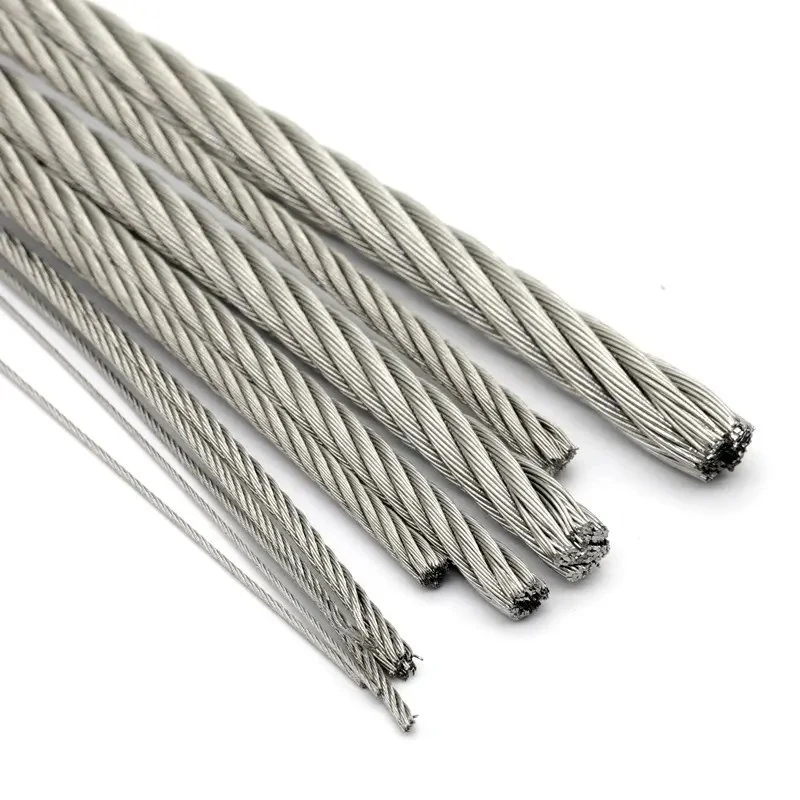 1*7 1*19 7*19 Galvanized Steel Wire Rope Cable Stainless Steel Wire Rope