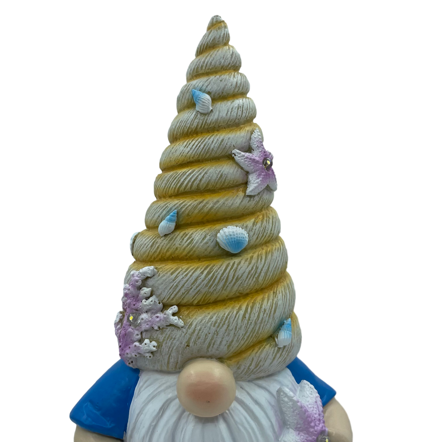 Spring Gnome Statue with Solar LED Lights for Outdoor Garden Decoration