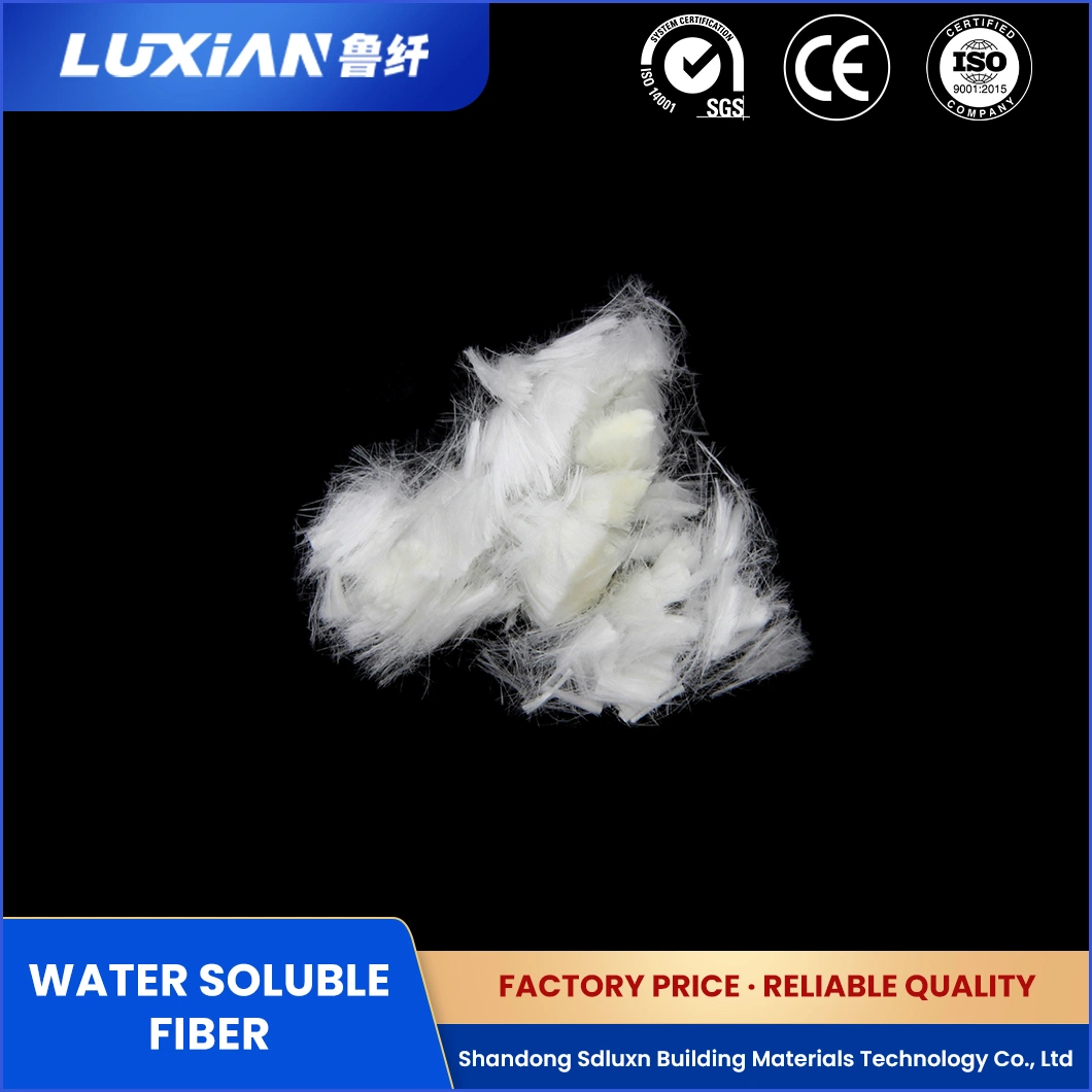 Luxn recyclé personnalisé de fibres discontinues de la résine synthétique Lxjr-150 polyvinyl alcool pour le dimensionnement de la Chine textiles inodore et fabricant Flber Non-Toxic PVA