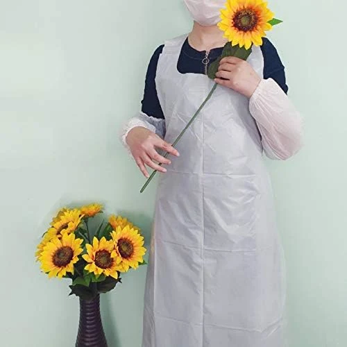 Disposable Aprons, Plastic Waterproof Apron for Adults Kids Painting Party, Cooking, Housework, Picnic