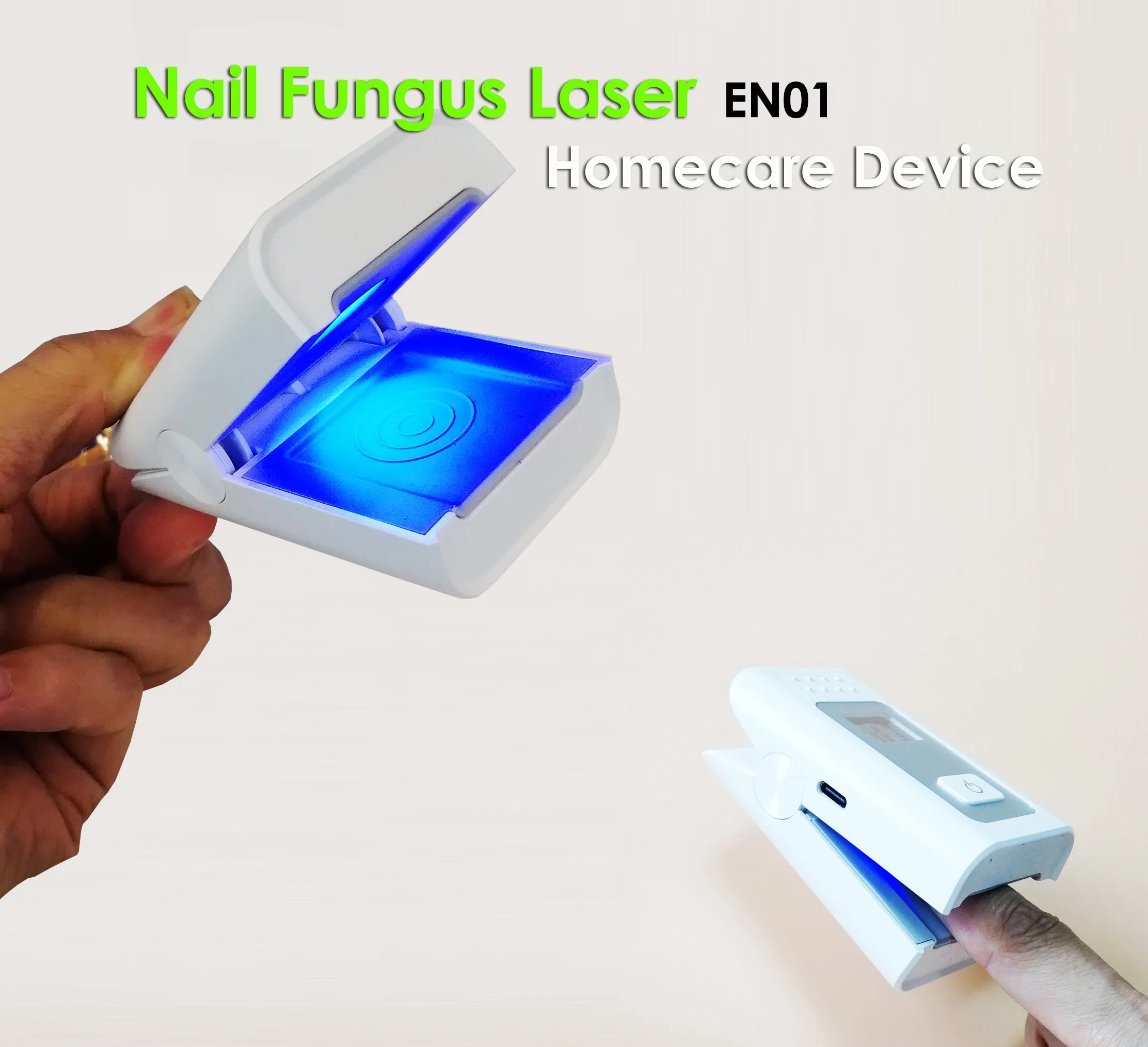 Portátil recarregável 905nm 470 nm Azul Light Nail Nail Nail fungo Laser Dispositivo de terapia