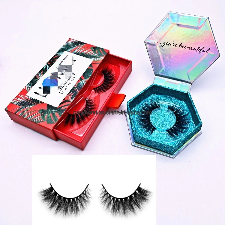 Private Label Storage Boxes Custom Christmas Eve Decorations Packaging Eyelashes Box