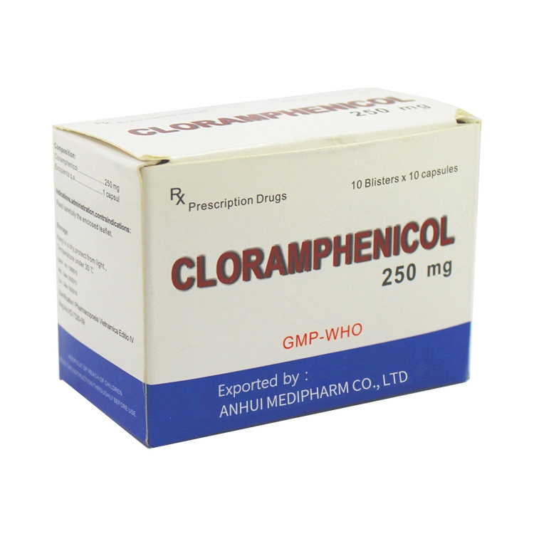 Antibiotic, Chloramphenicol Capsule 250mg with GMP