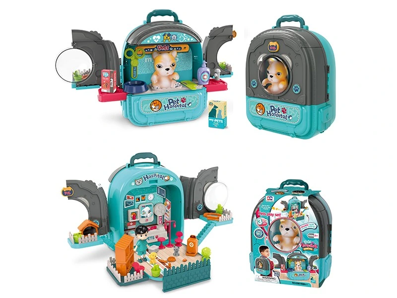 Los niños Playhouse pretender juguetes educativos preescolares médicos Pet Play Set