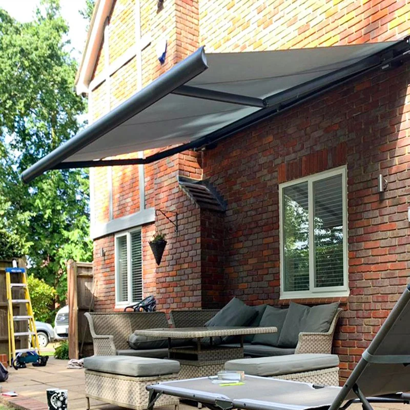 2-20% Discount Customized Outdoor Window Sun Shade Folding Arm Retractable Roof Patio Canopy Pergola Garden Full Cassette Awning