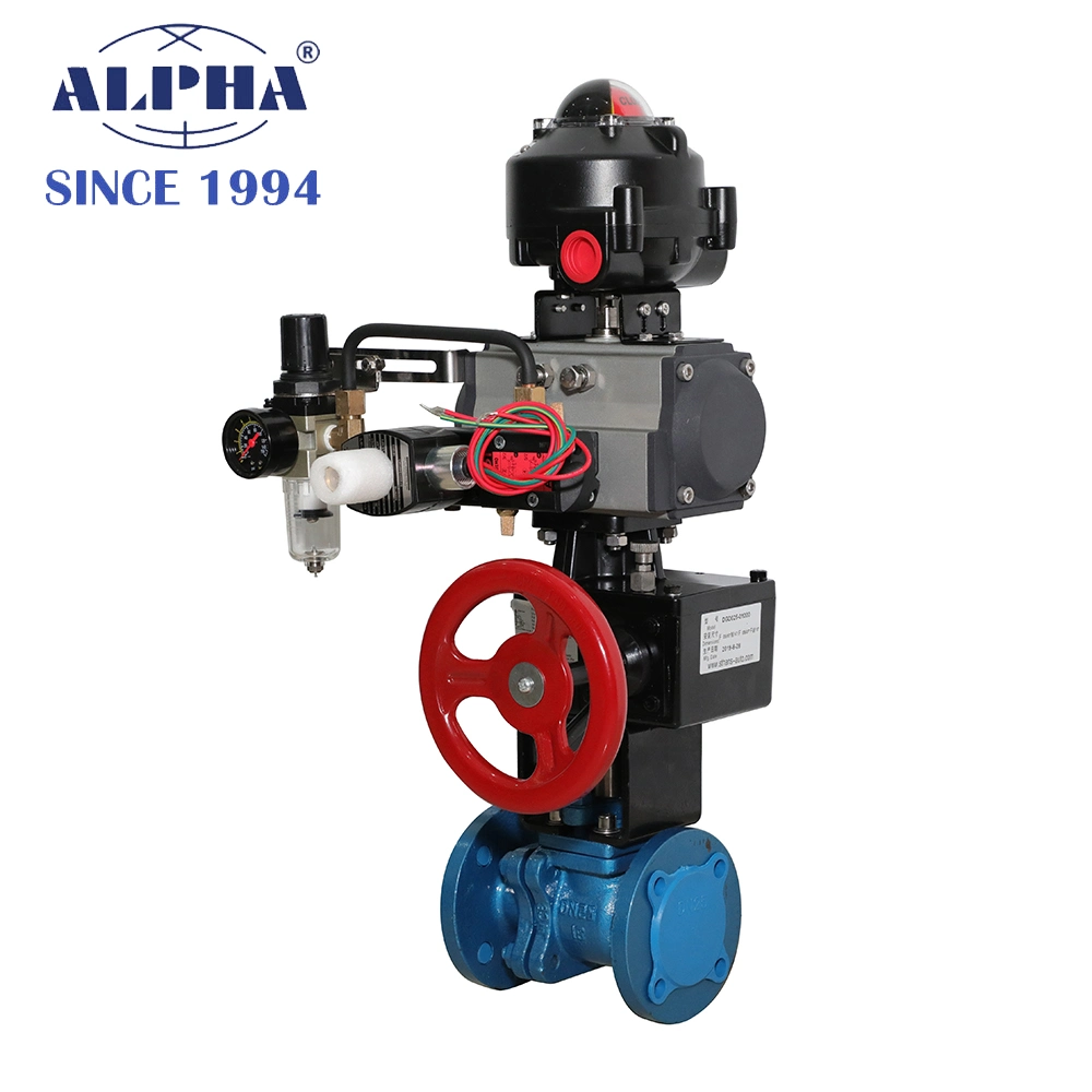 Alpha C Black Single Acting Rt110 K10 Pneumatic Valve with SMC Air Sets