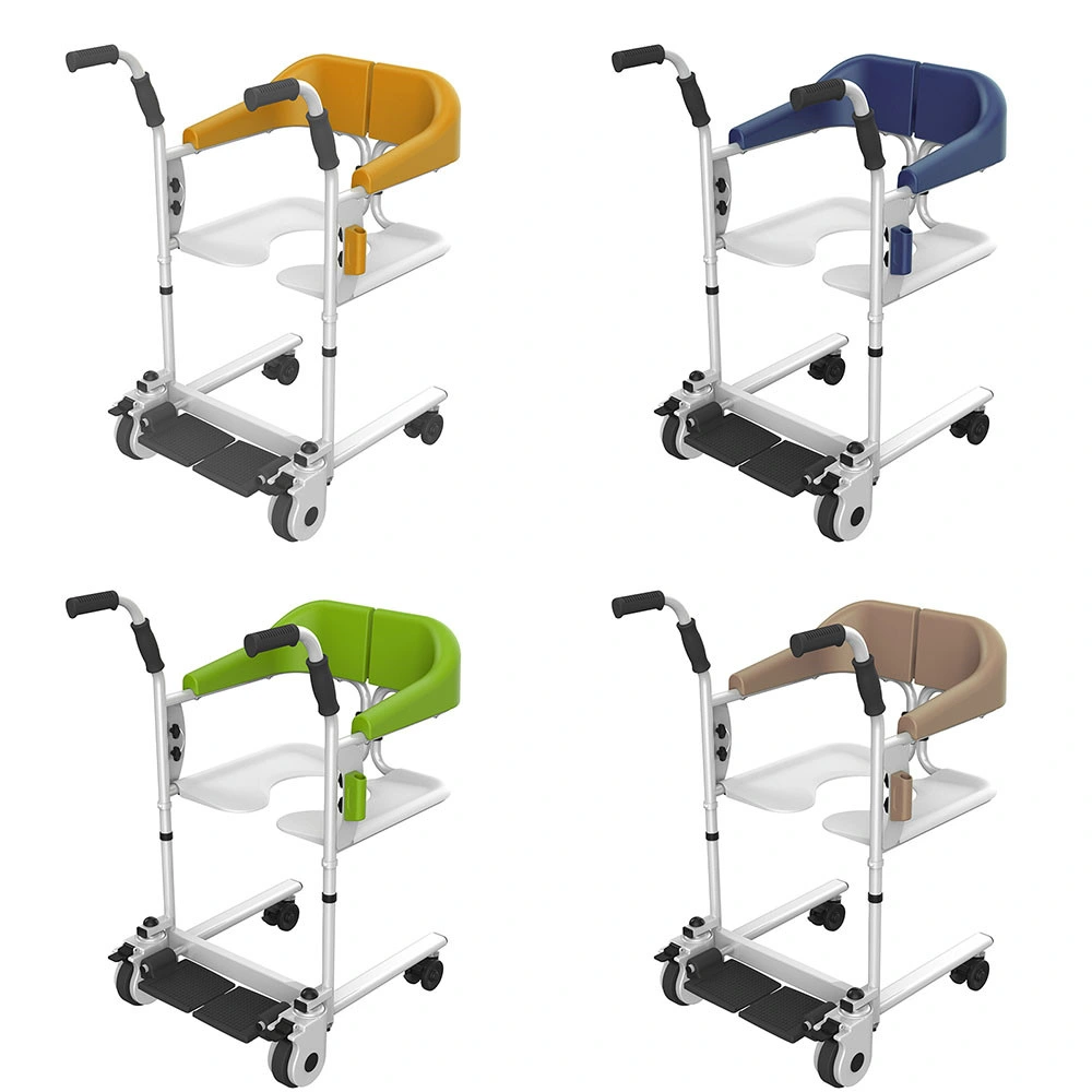 Lightweight Folding Patient Lifter Wheelchair for Moving Seniors From Bed to Bathroom