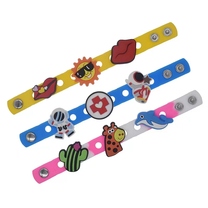 Usine OEM bracelet en silicone PVC Bracelet en caoutchouc Slap Cadeaux promotionnels