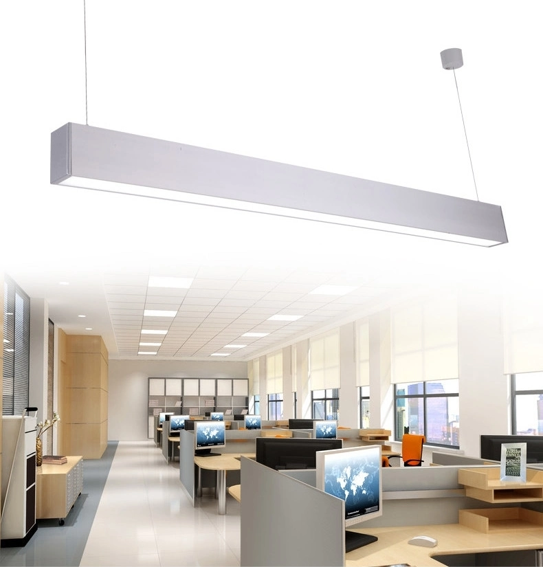 Modern Indoor Lighting LED Ceiling Pendant Linear Light for Office Shopping Mall