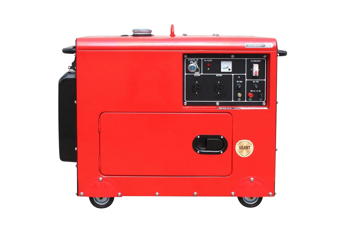 Faible bruit 8.5HP 50HZ 5KVA 5KW portable 5000W générateurs silencieux pour la vente