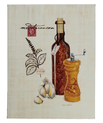 Großhandel/Lieferant Bilderrahmen Wein-Flasche Gedruckt Leinwand Wandkunst Ölgemälde