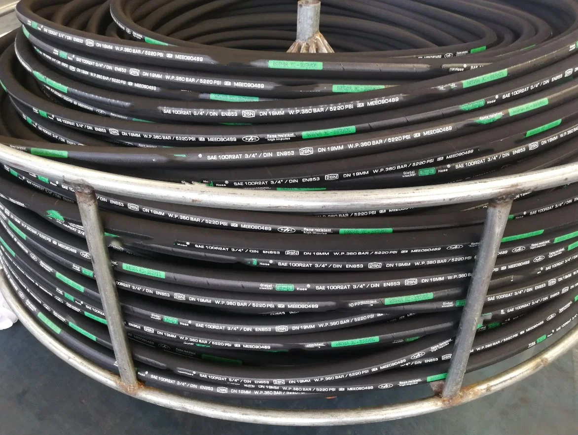 SAE 100r1 Hydraulic Rubber Hose Supplier OEM Available