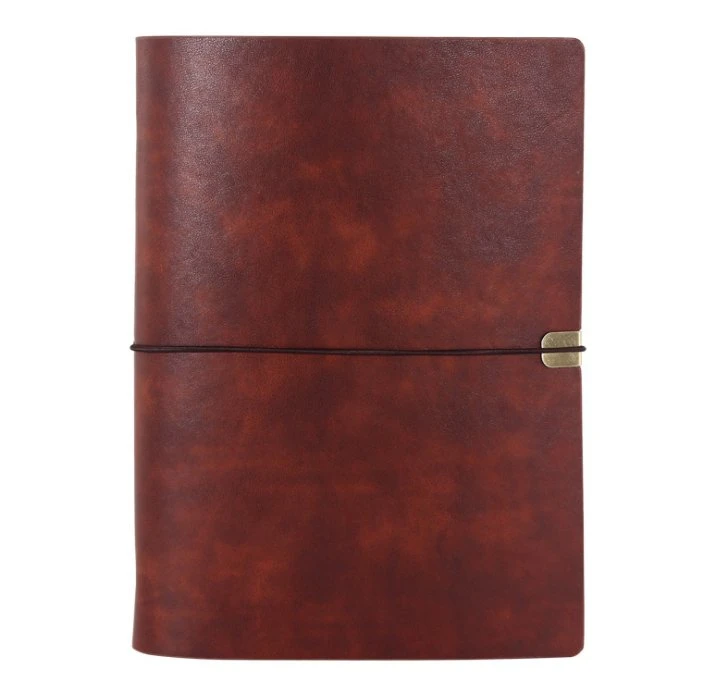 Business Loose-Leaf Binding Soft Color PU Leather Notebook A5/A6 Planner with Elastic