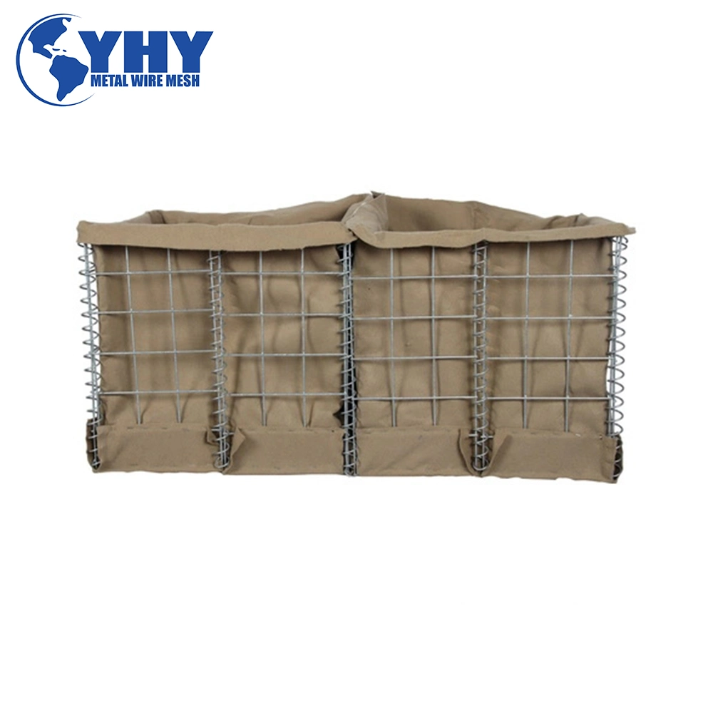 Soldado Militar galvanizado de pared Gabion barreras Bastión