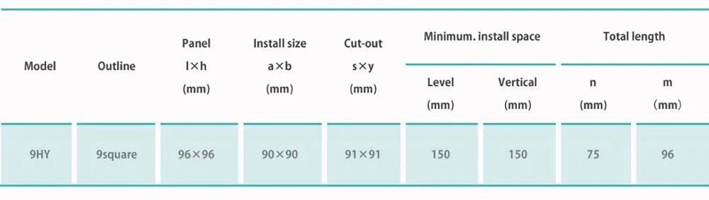 Elecnova Pd194e-9HY 96*96mm LCD eléctrico de 3 fases armónico Medidor de potencia