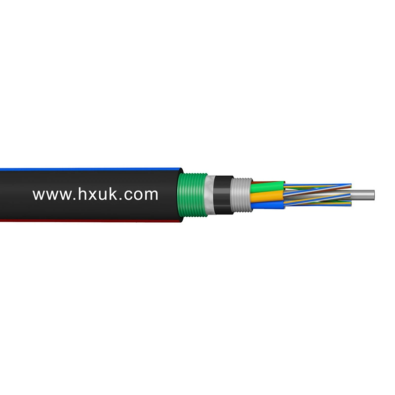 Cable de fibra óptica para exteriores con blindaje óptico multimodo de núcleo Antirodent 24 GYTA53