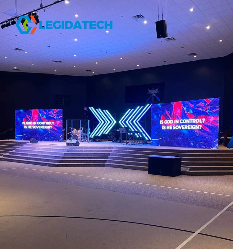 Legidatech LED Screen Signs Video Wall Panel Digital P3 Indoor LED Display for Stage Event Show