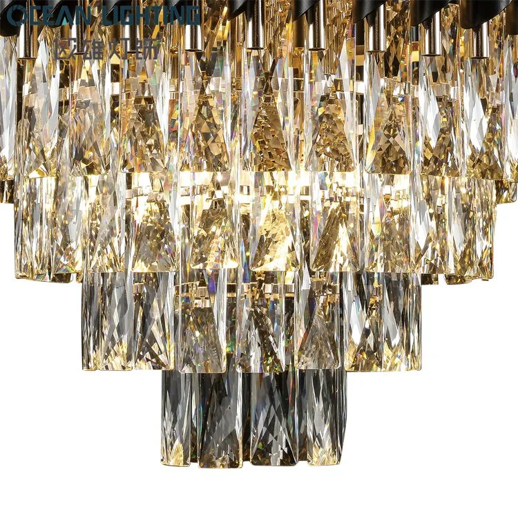 Moderno candeeiro de cristal LED Crystal Creative Soft Lighting suspenso K9