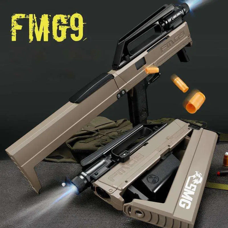 2023 Fmg9 pistolet extérieur pour enfants tir manuel pistolet cible doux Pistolet à jouets en mousse Bullet Blaster pour Garçon