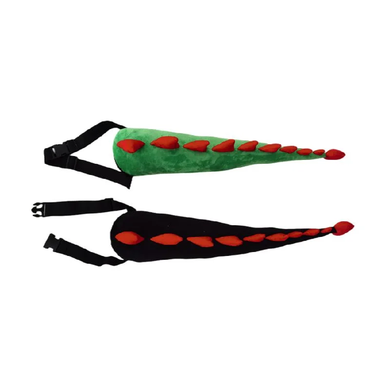 Wholesale/Supplier Custom Long Plush Tail Dinosaur Children Animal Black/Red 70cm Stuffed Holidays Dancing Toys Party Revelry Product Dino Tails