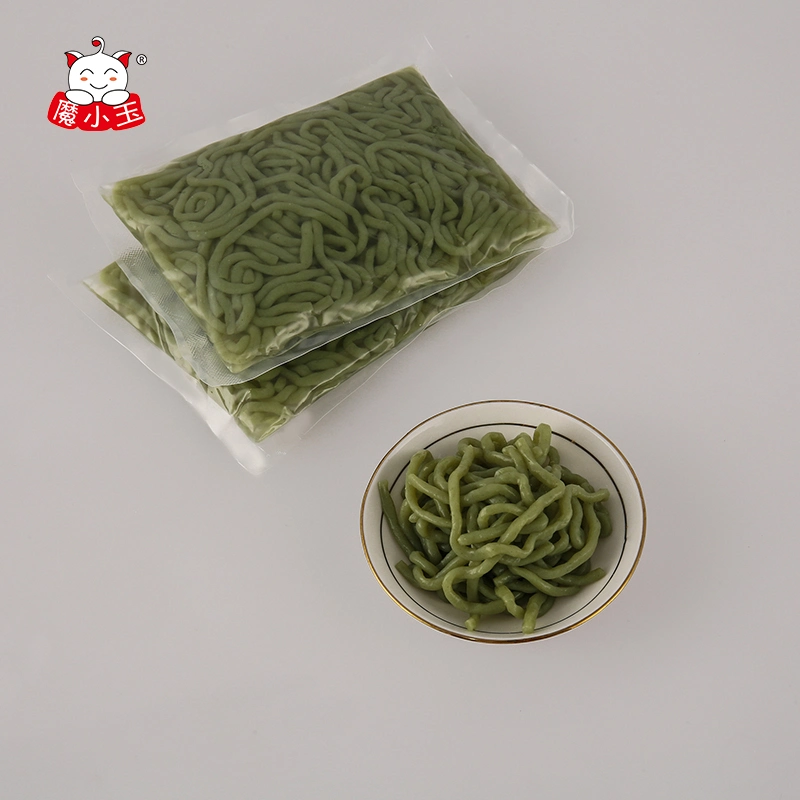 Wholesale/Suppliers Konjac Pasta Type Instant Noodles Spinach Skinny Spinach Konjac Udon Noodles