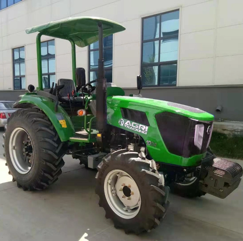 Wheel Tractor 80HP, 90HP, 100HP Strong Power Quality Agricultural Machine Safety Frame Awning