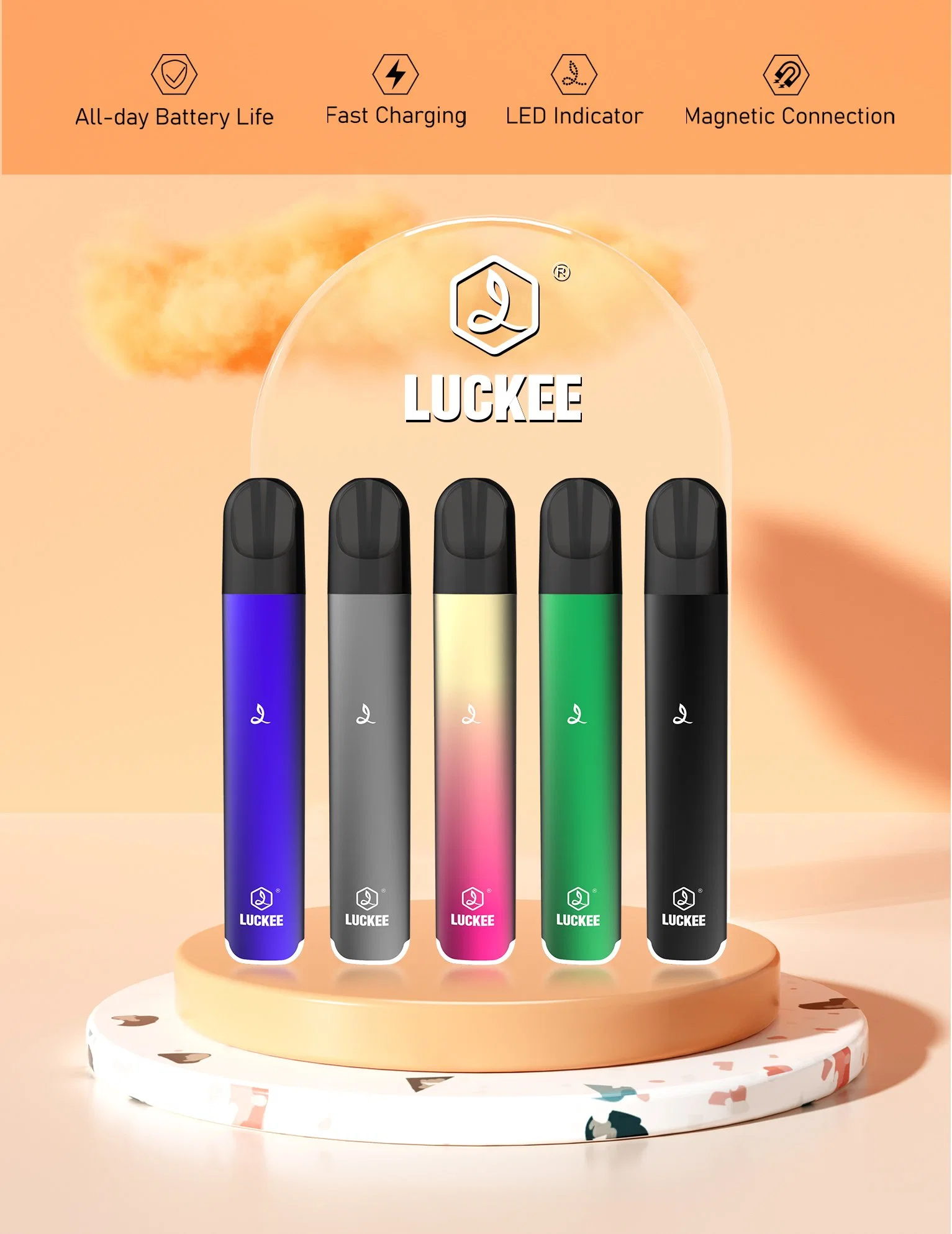 Atacado 2% nicotina descartável Vaporizer eu Standard Alibaba Puff Distribuidores Personalize a caneta de papel descartável Mini Pod de 600 puffs OEM