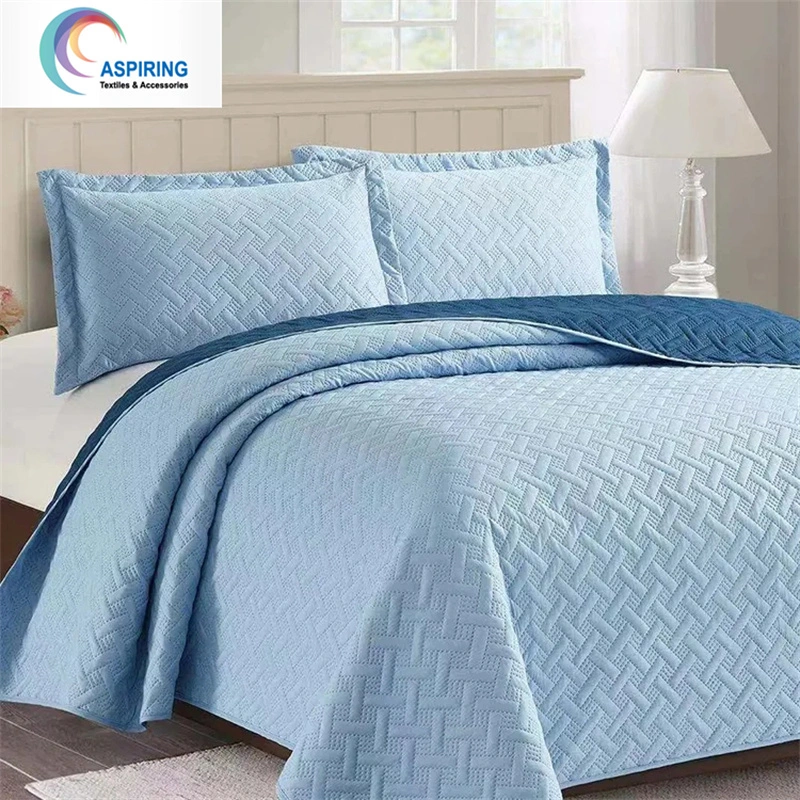 Leve e macio de 3 Peças Conjunto Quilt com várias almofadas ultra-Sham colchas de cama Coverlet acolchoados cobrir