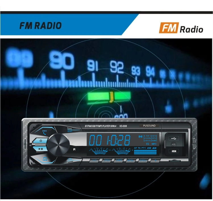 Car Stereo Audio Bluetooth Auto FM Radio MP3 Player with USB SD/TF Port