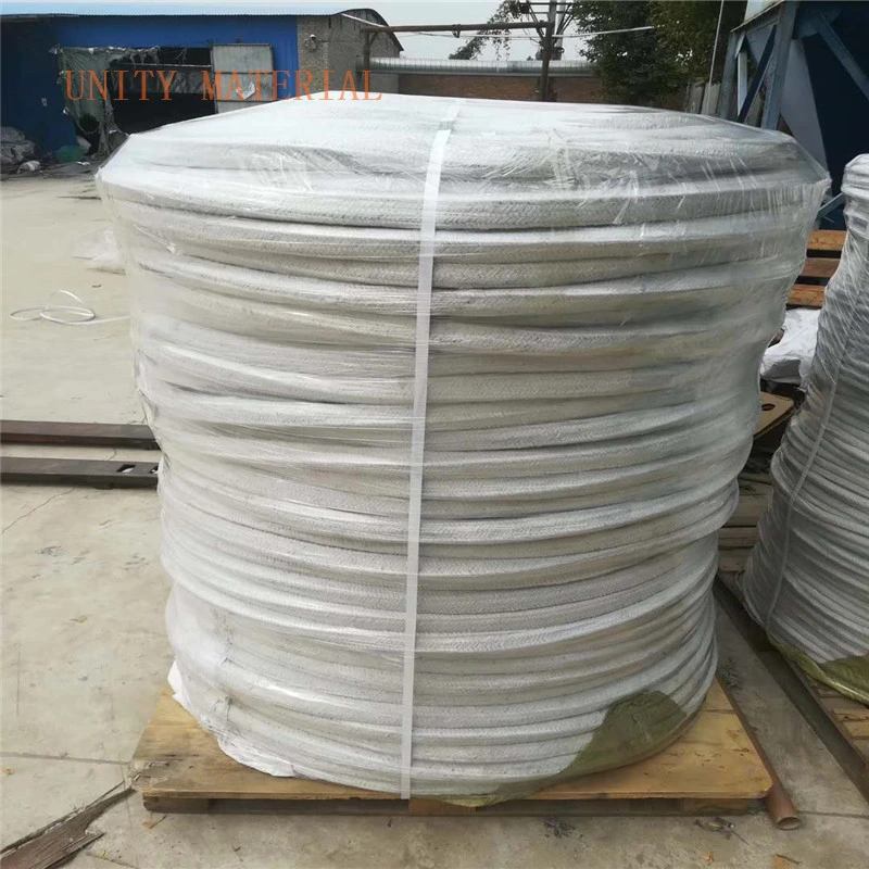 High Temperature Stainless Steel Wire Reinforced Ceramic Fiber Sealing Rope Fabric