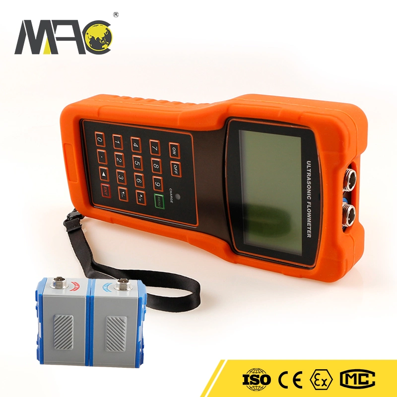 Low Price Handlhold Ultrasonic Flow Meter DN15 Clamp Sensor