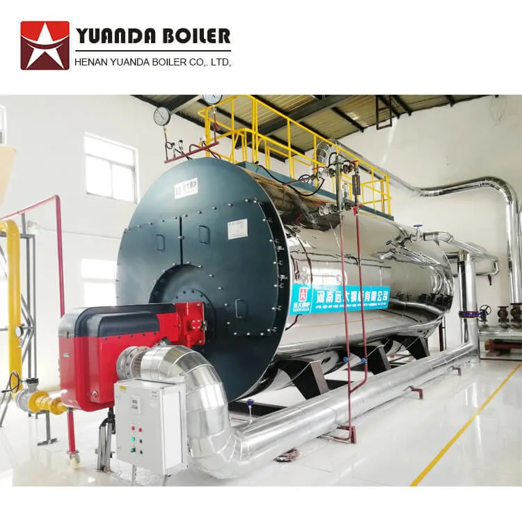 Wns8-1.25-Yq 8 Tph Natural Gas Waste Oil Diesel Fired Steam Boiler for Sale