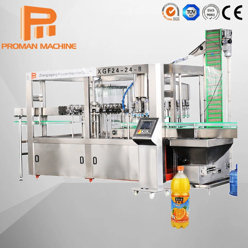 Automatic Plastic Bottled Sugar Cane Juice Beverage Production Line Filling Machine