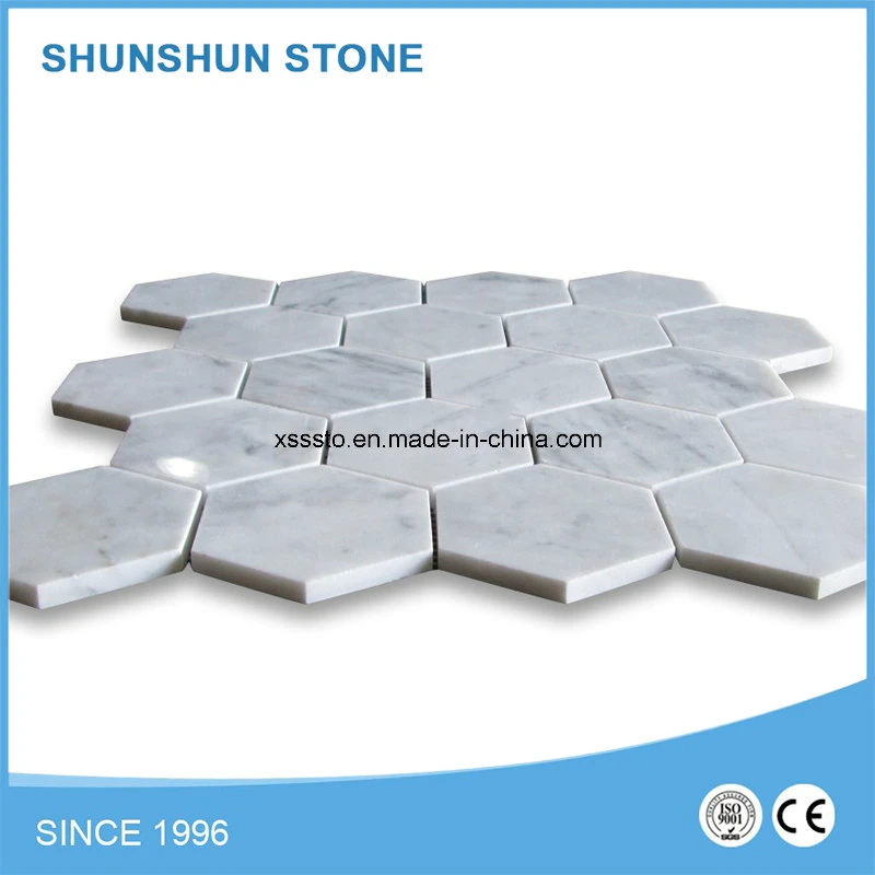 Small Round White Marble Mosaic for Decoration