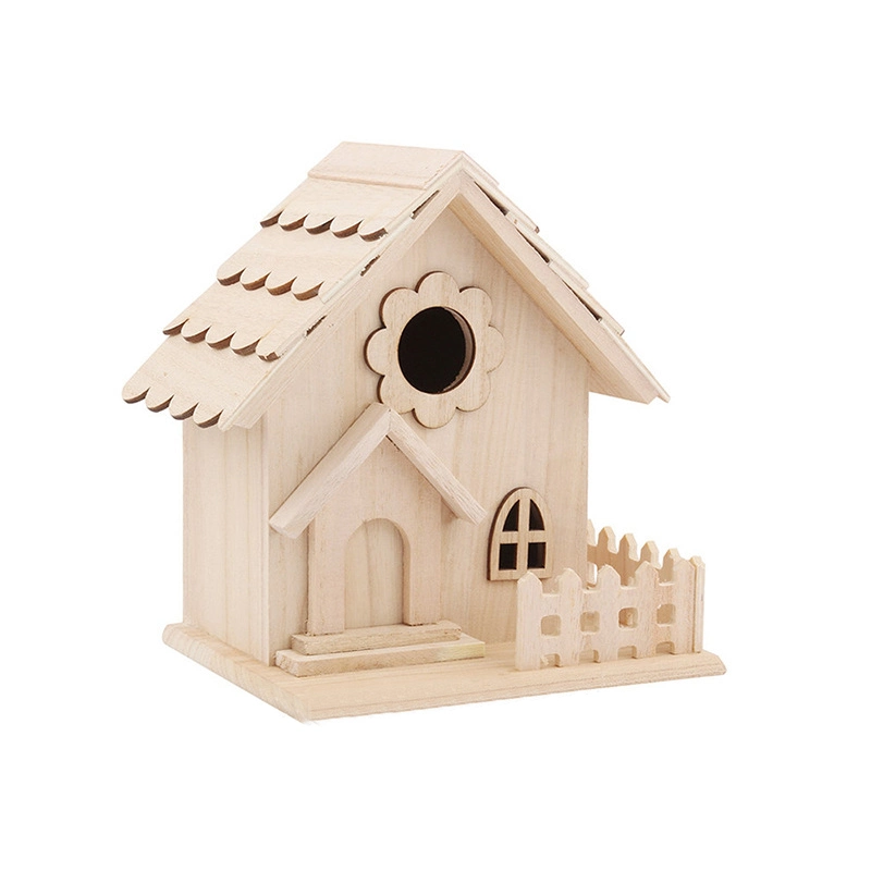 Outdoor Wooden Bird Living Houses Hanging Birdhouse Breeding Cage