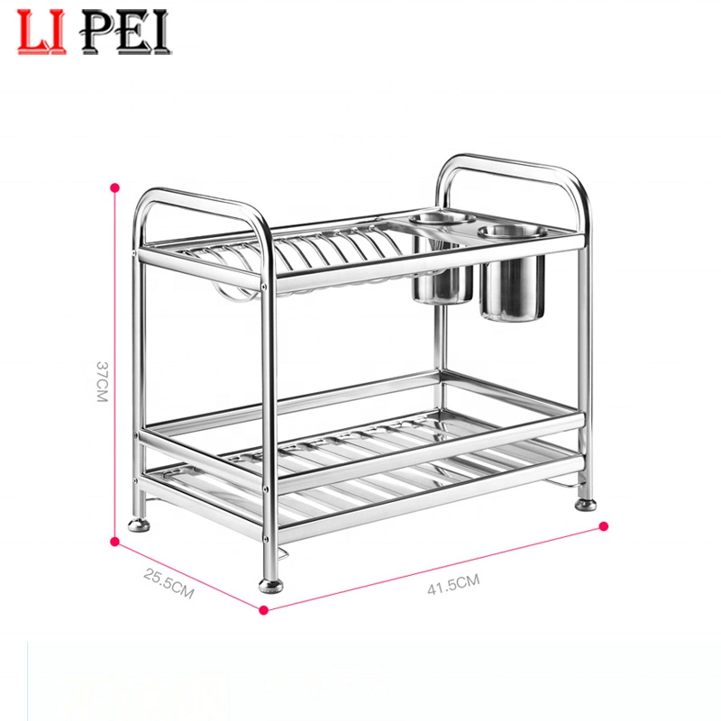 China Wholesale/Supplier Stainless Steel 2 Tier Wall Mounted Dish Drying Rack