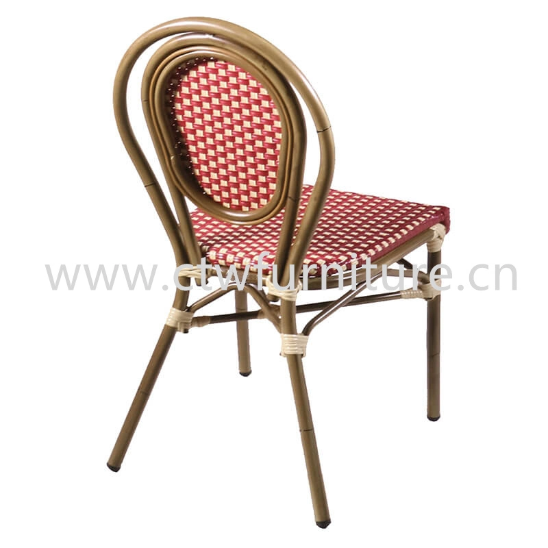 Hot Sales Jardín Bistro Set Mobiliario de Casa comedor exterior de ratán Silla de restaurante