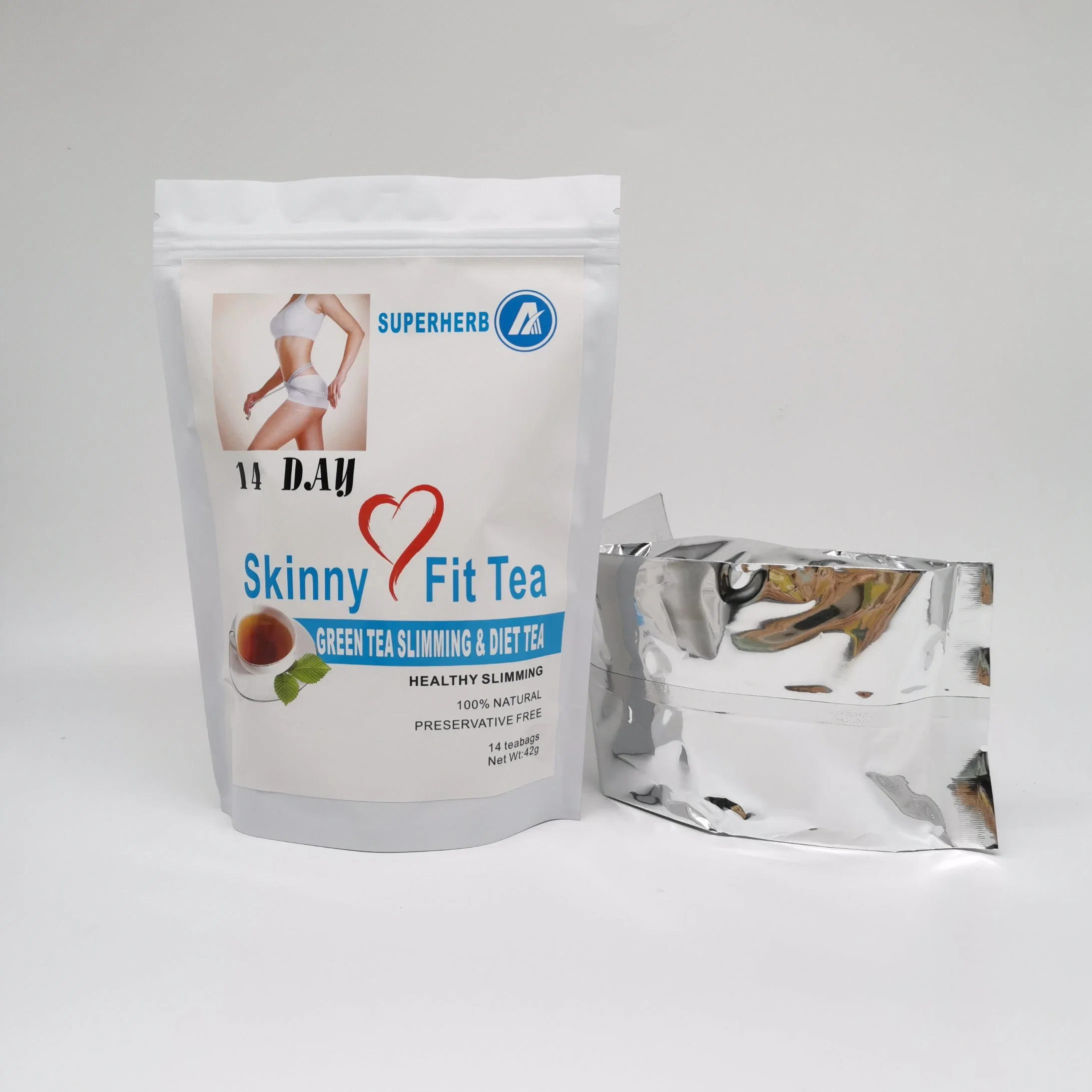 Plante herbacée perdre du poids de la réduction des graisses de thé Slimming Tea14 jours Skinny Mettre en place du thé