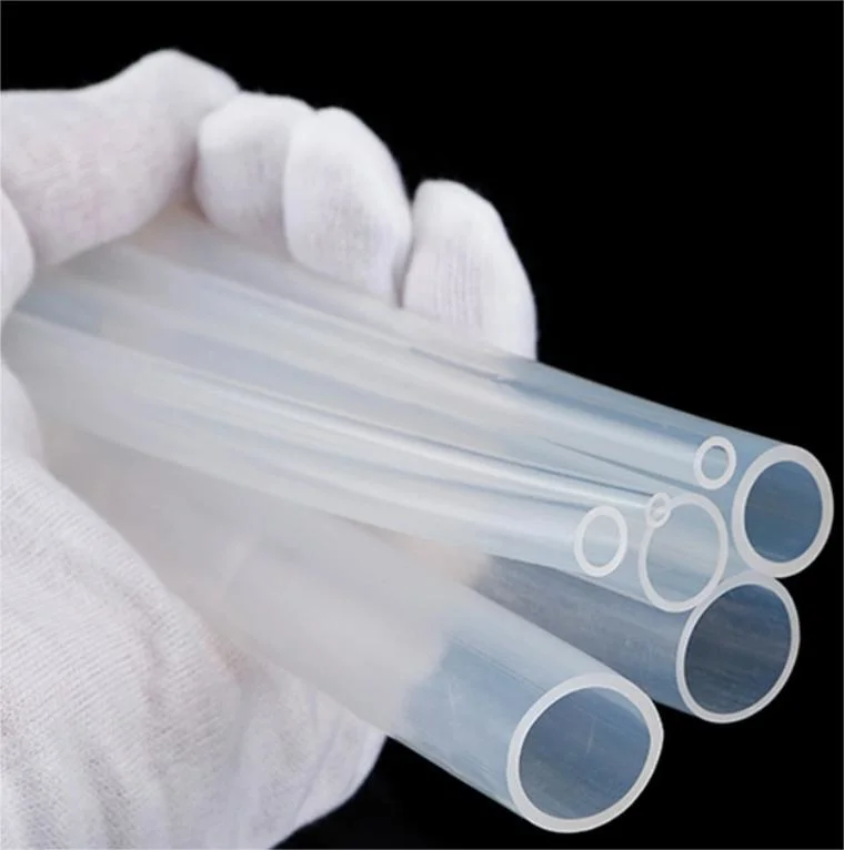 Tube en plastique PFA PTFE transparent résistant à l'usure personnalisé.