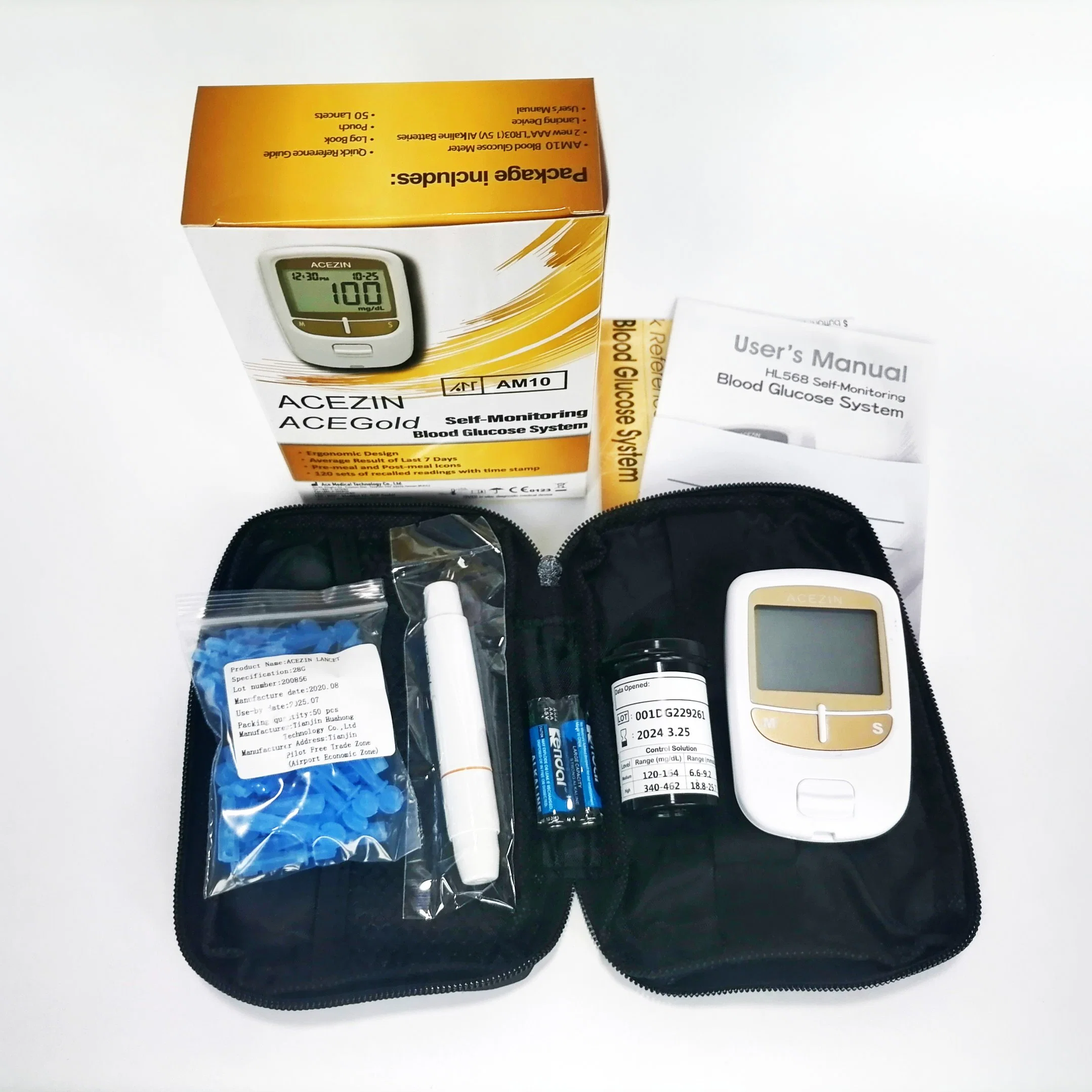 Großhandel Sicherheit Diabetes-Testgerät Digital Blutzucker-Messgerät-Kit