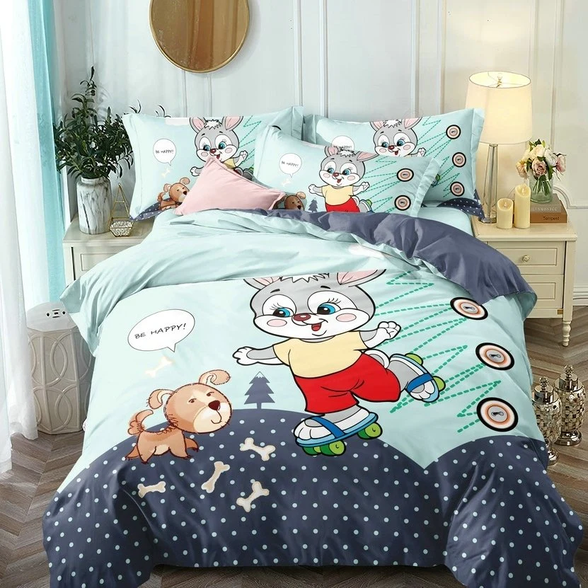 Ropa de cama divertida estilo niños con cama tamaño king/queen/twin 3D