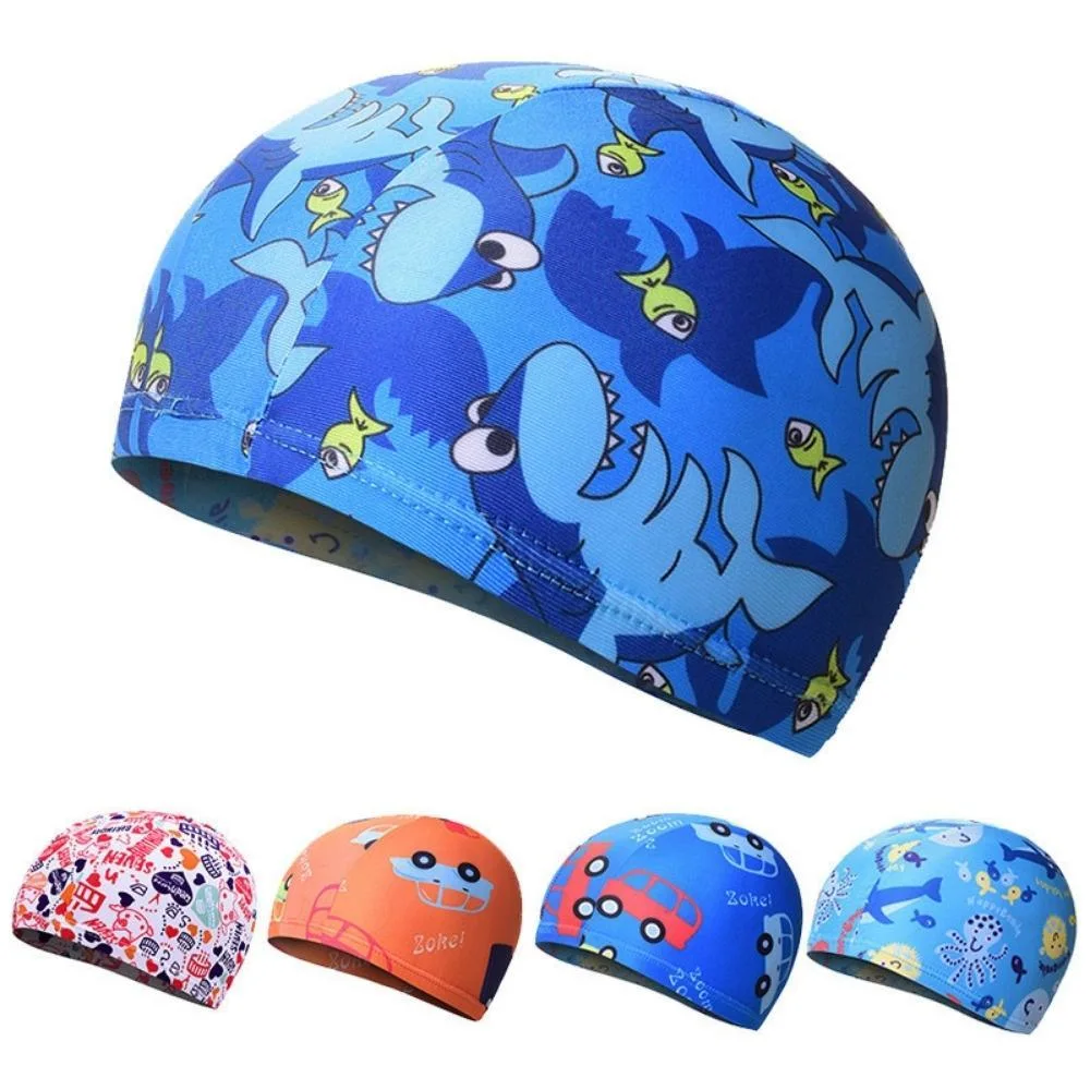 Modèle animal Cool Bath Hat enfants Natation Hat les oreilles et les cheveux BL19718