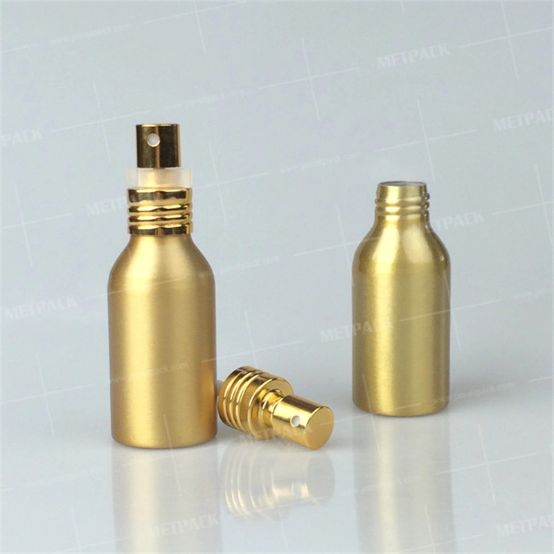 New Aluminium Steel Pump Spray Skin Care Packaging Container Luxury Cosmetic Bottle Set