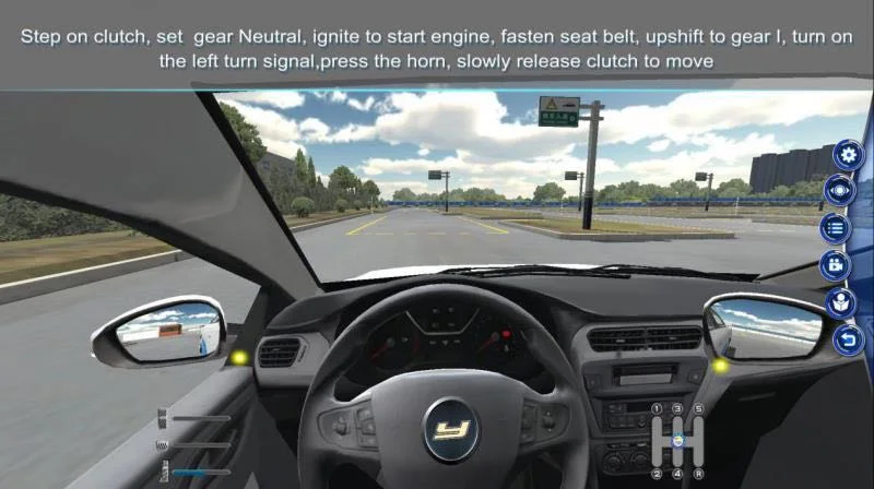 Special Emulational Simulator Cabine for Car Driving Training with Motion Platform