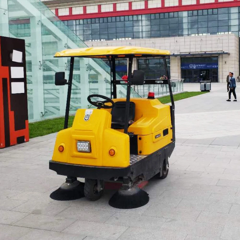 China Manufacturer Industrial Electric Runway Floor Cleaning Machine Street Road Ride-on Sweeper