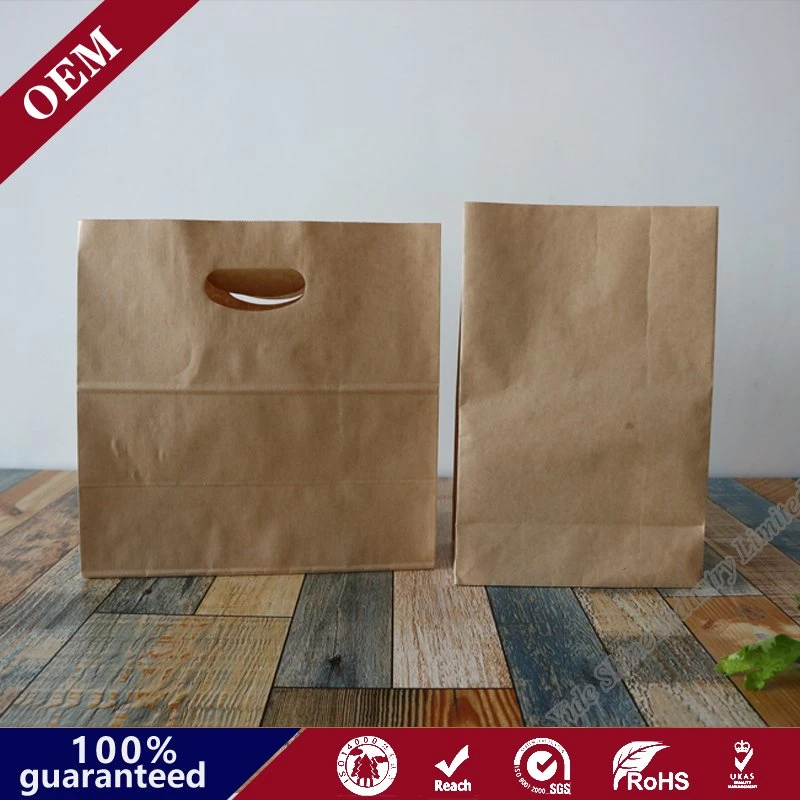 Alavanca de Corte com patch de PVC Virgem Kraft Branco / Saco de papel comercial Kraft Natural