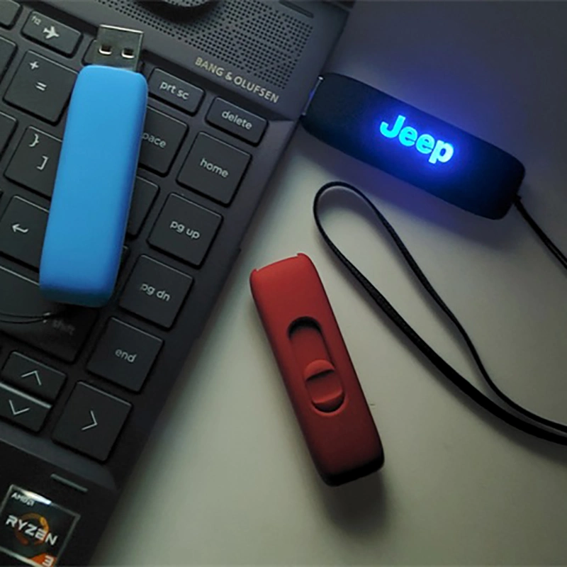 2020 LED Shine Logo USB Flash Drives for Promotional Market