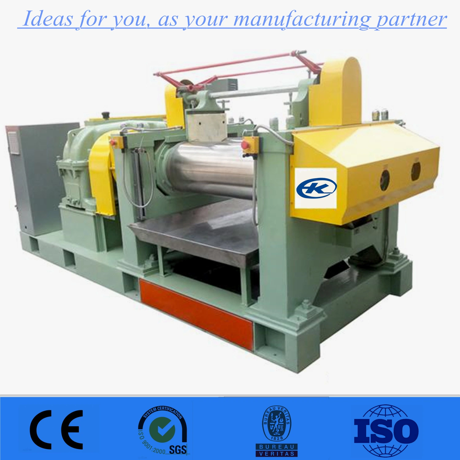 Open Mixer Two Roll Mill Machine