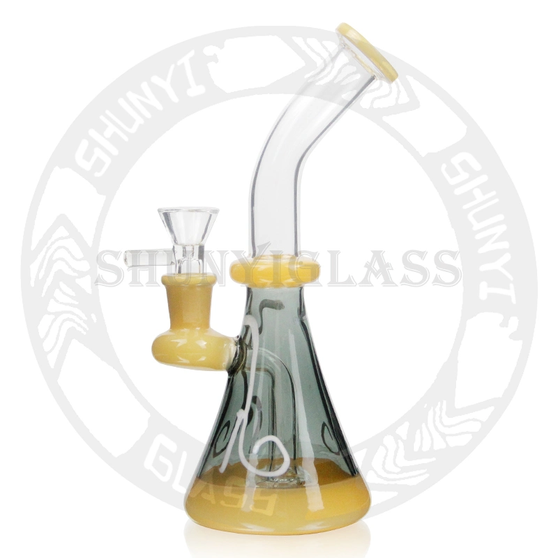 Cool Design Color Hand-Drawn with Matrix Perc Recycler DAB Rig Glass Smoking Water Pipe for Hookah